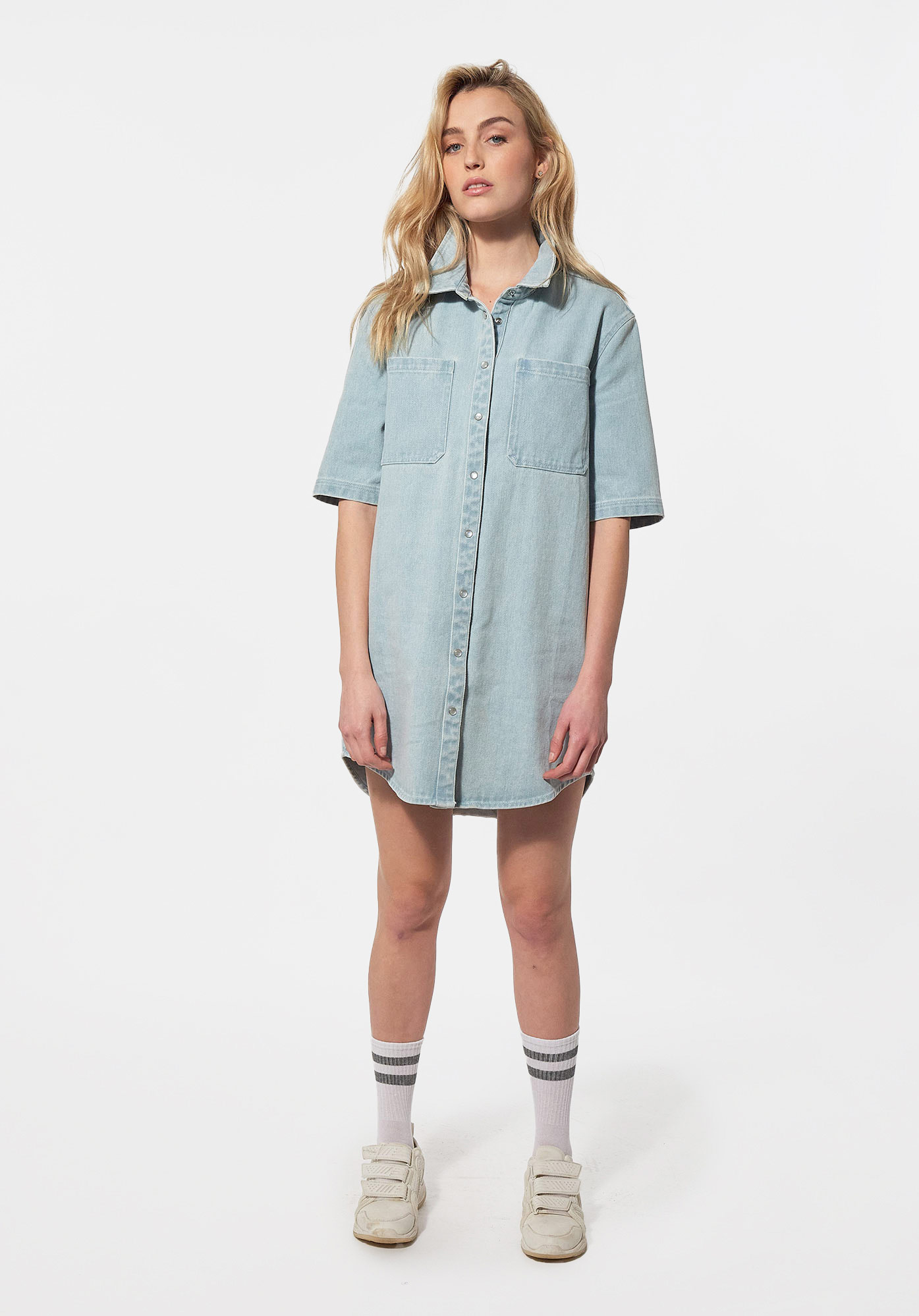 BIRD   Robe en jean Femme en 100% coton