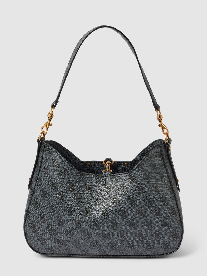 Hobo Bag mit Allover-Print Modell 'BRENTON' in schwarz