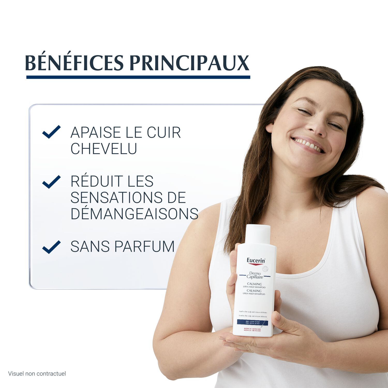 Eucerin Dermocapillaire Shampoing Calmant 5% d'Urée - Cuirs Chevelus Secs et Irrités