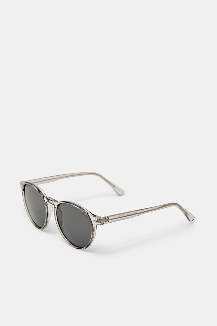 Sonnenbrille mit transparenter runder Fassung