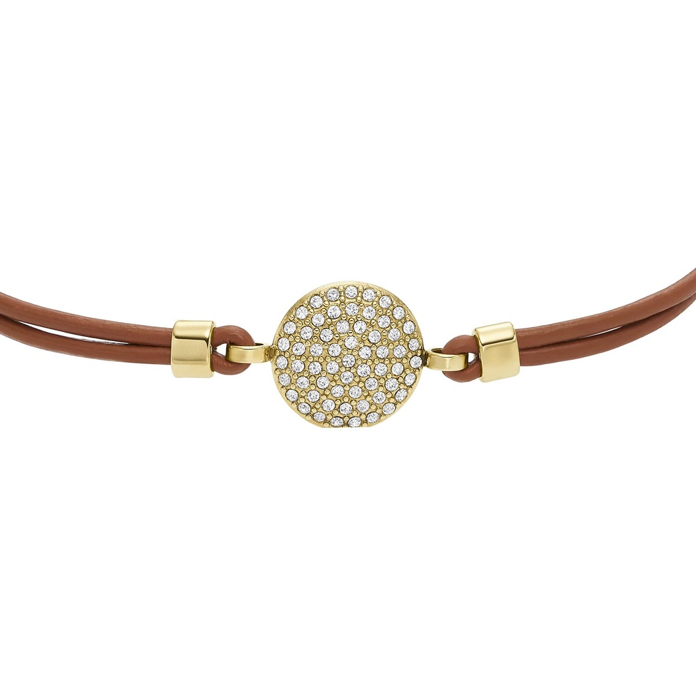 Fossil Bracelet Acier inoxydable, Cuir Bracelet