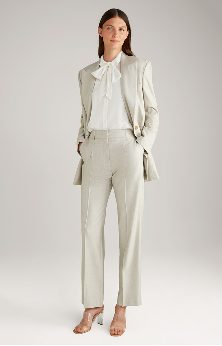 Chiffon-Bluse in Offwhite