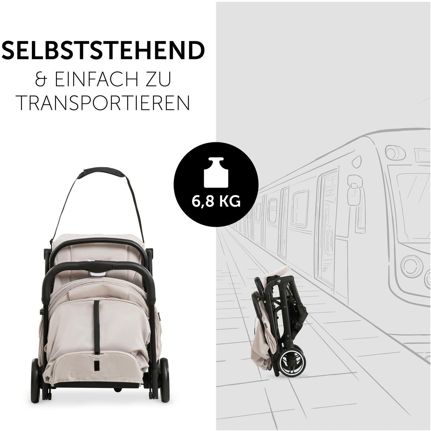 Hauck Kinder-Buggy Travel N Care, beige