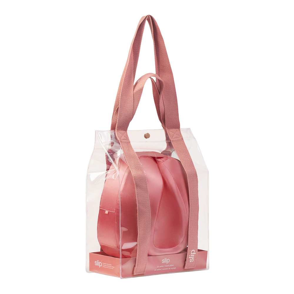 slip jet setter coussin de voyage slip - blush coussin de voyage