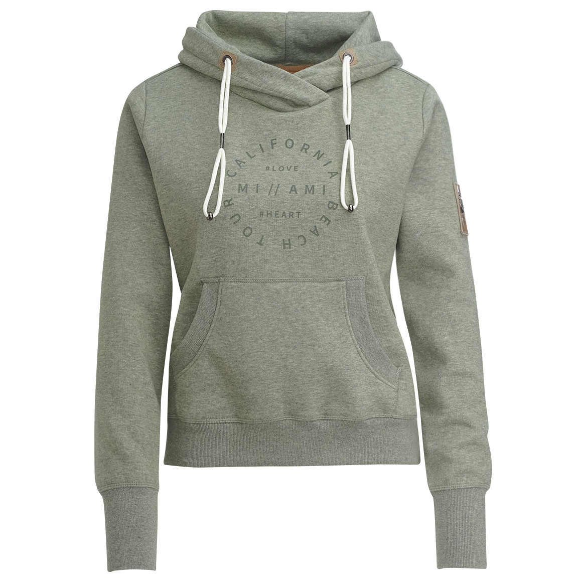 Damen Sweatshirt mit Print und Kordel