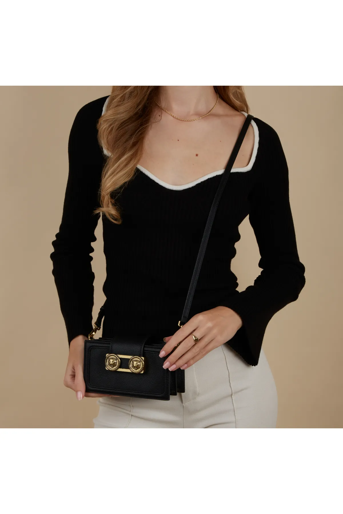 Just Cavalli  Tiger Damen Umhängetasche Schwarz 75ra4bi6-zs796-899