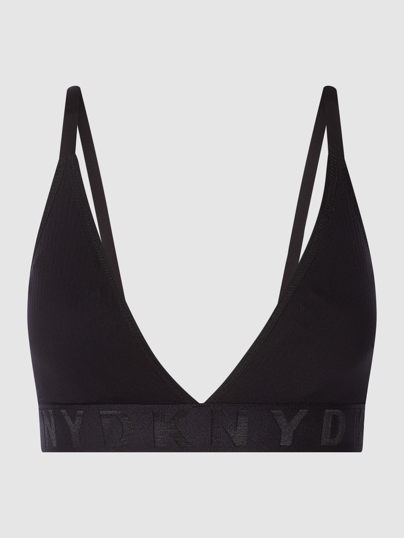 Bralette mit herausnehmbaren Cups in schwarz