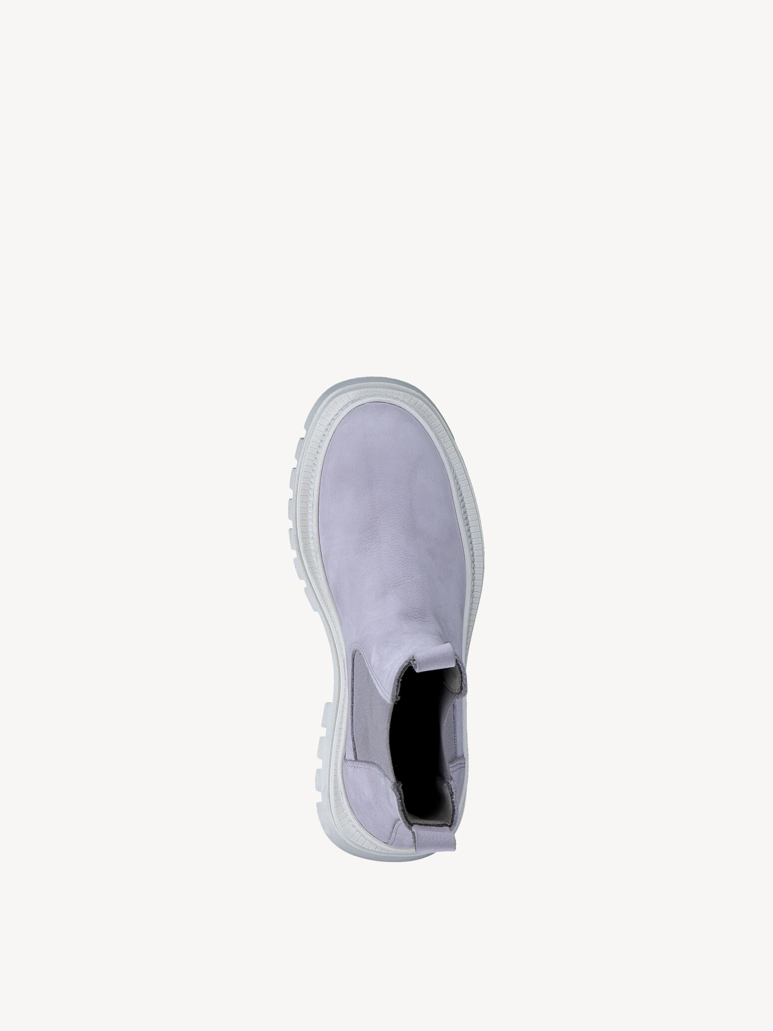 Bottine Chelsea en cuir - mauve