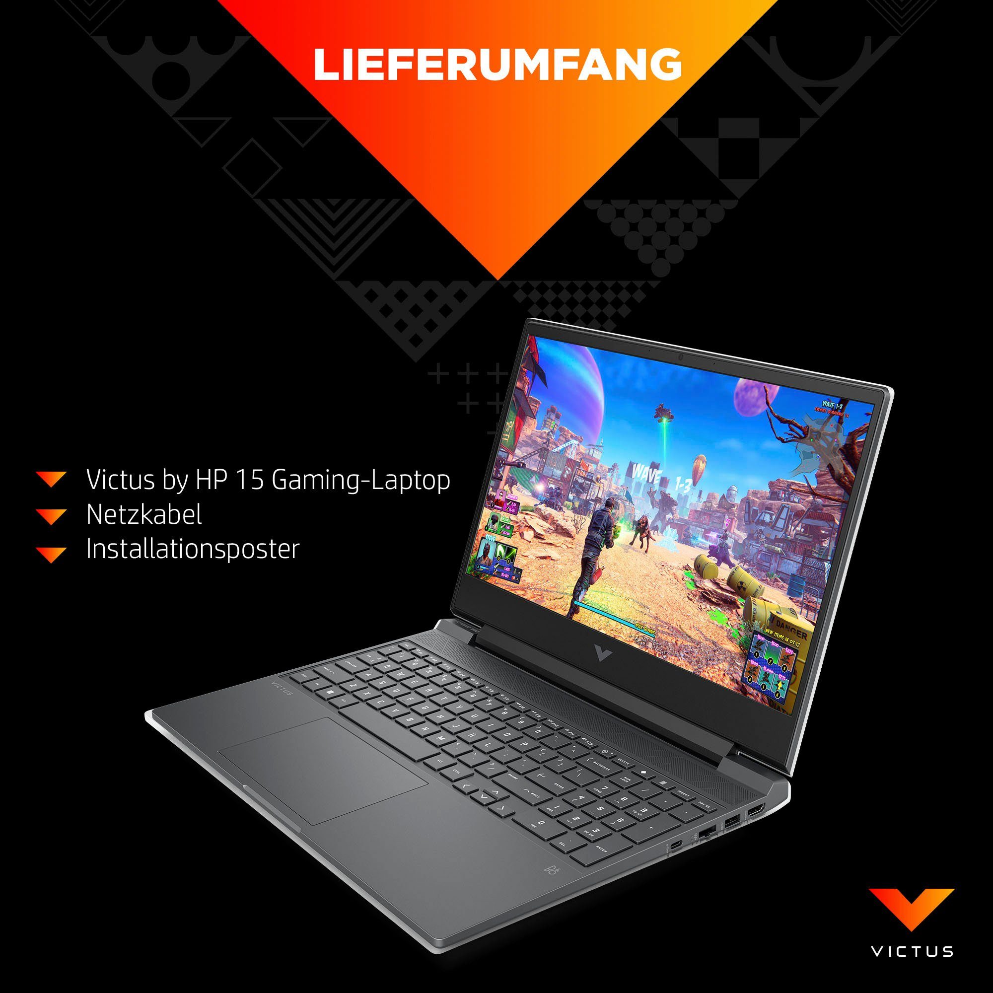 Victus by HP Victus 15-fb0354ng Gaming-Notebook (39,6 cm/15,6 Zoll, AMD Ryzen 5 5600H, Radeon RX 6500M, 512 GB SSD)