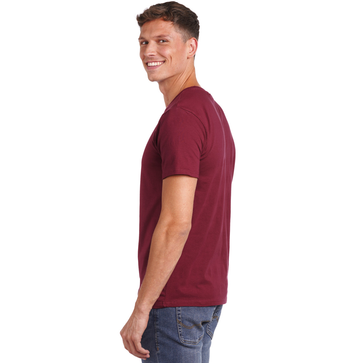2 Herren T-Shirts mit Rundhalsausschnitt