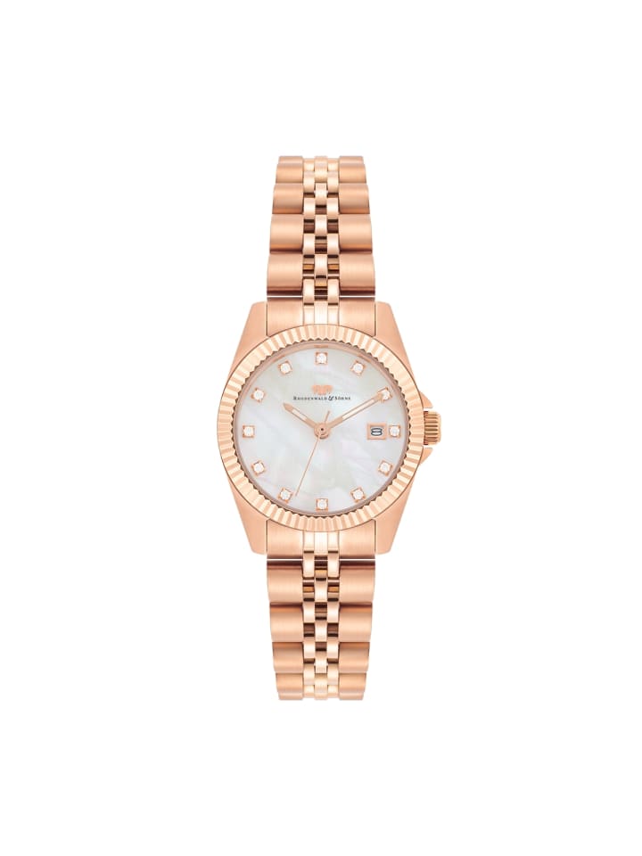 Rhodenwald & Söhne Damen Quarzuhr roségold Edelstahl roségold in roségold günstig kaufen 21 cm