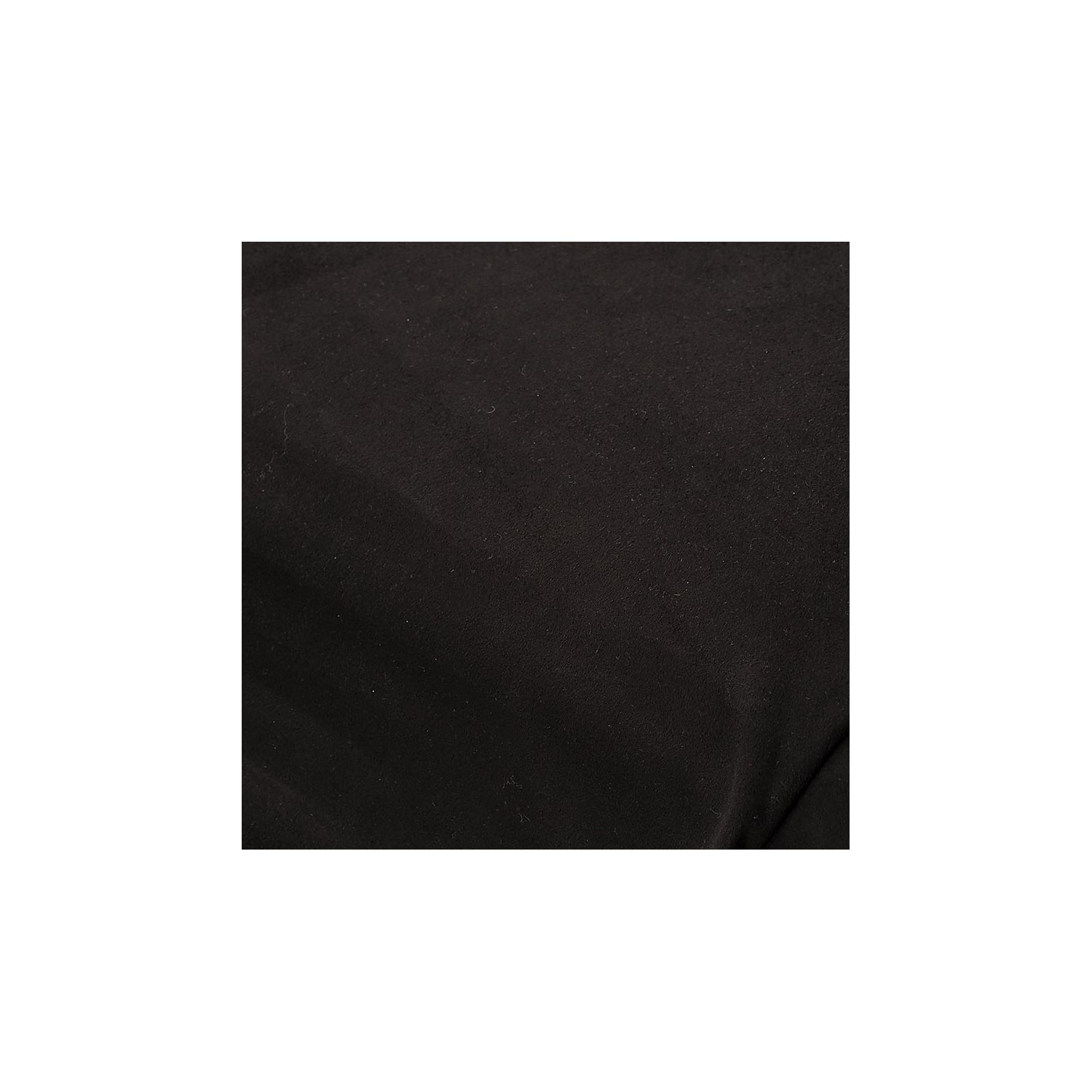 Stretch-Velours / Fleece Doubleface, schwarz/dunkelbraun