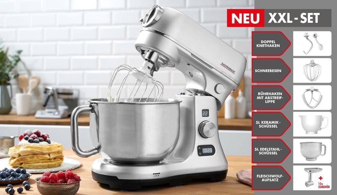Gastroback Küchenmaschine 40977 Design Advanced Digital, 600 W, 5 l Schüssel