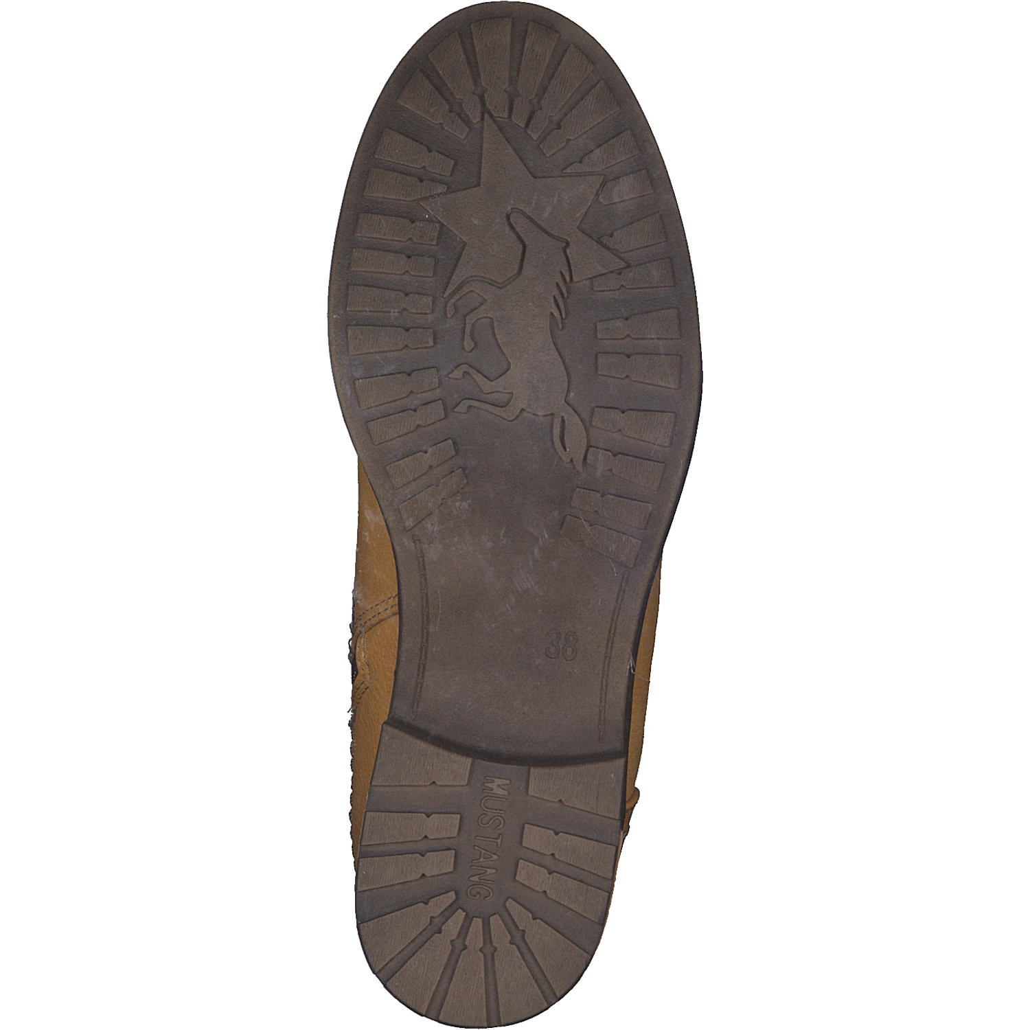 Mustang 1229510, Schnürstiefeletten, Damen, gelb