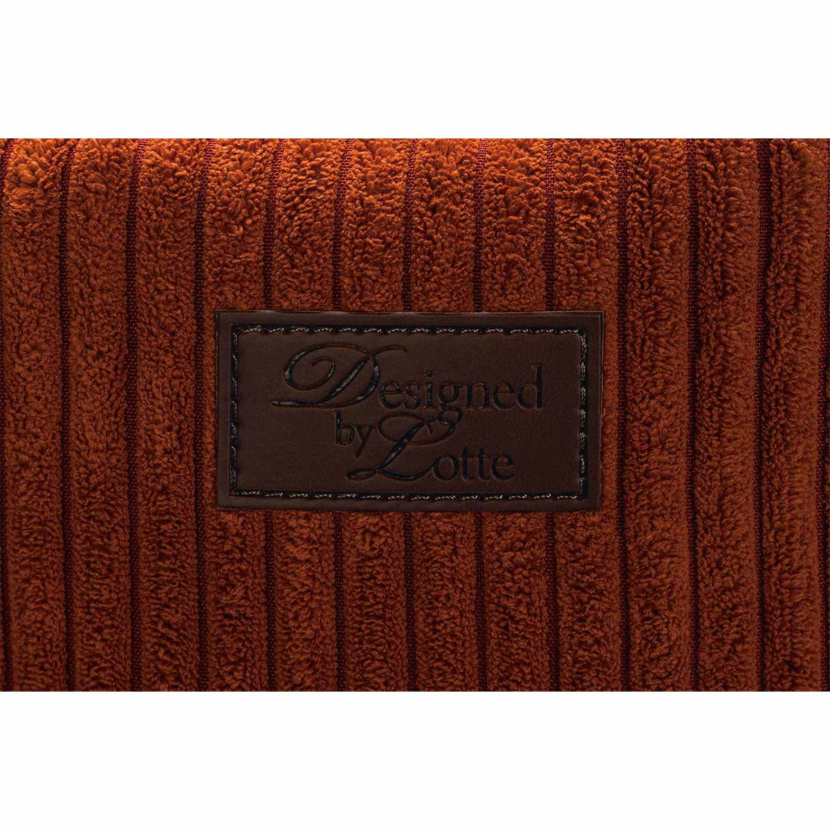 Designed by Lotte Hundekissen Ribbed Terrakotta bei ZooRoyal