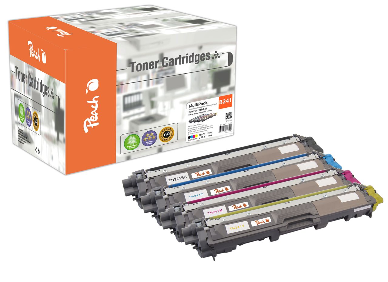 Peach Spar Pack Tonermodule ersetzt Brother TN-241
