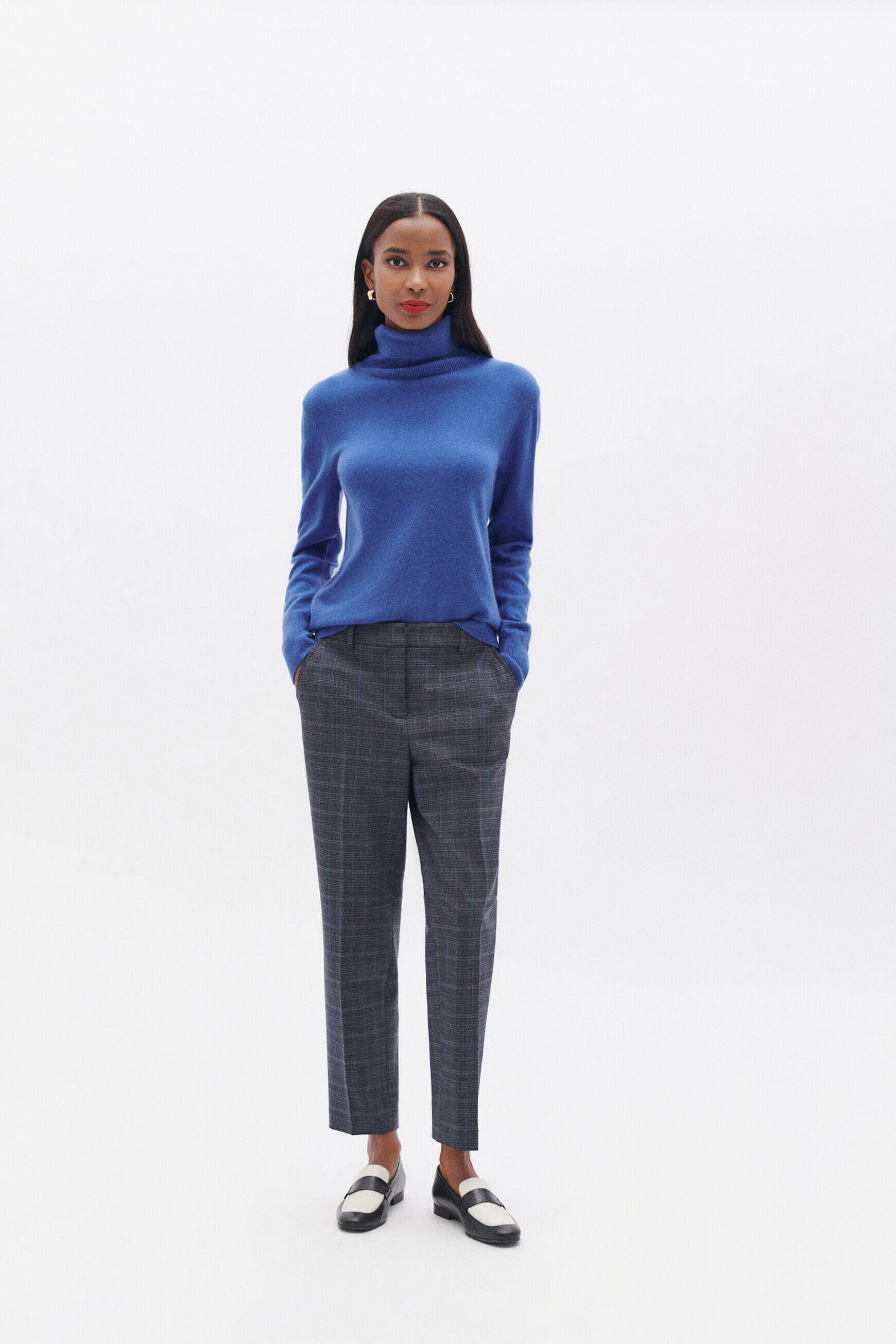 Pantalon psidiko1 bleu electrique femme
