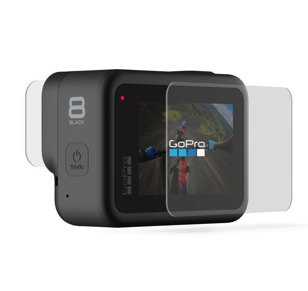 GoPro Kamerazubehör-Set Temp. Glass Lens + Screen Prot. (H8 BLK)