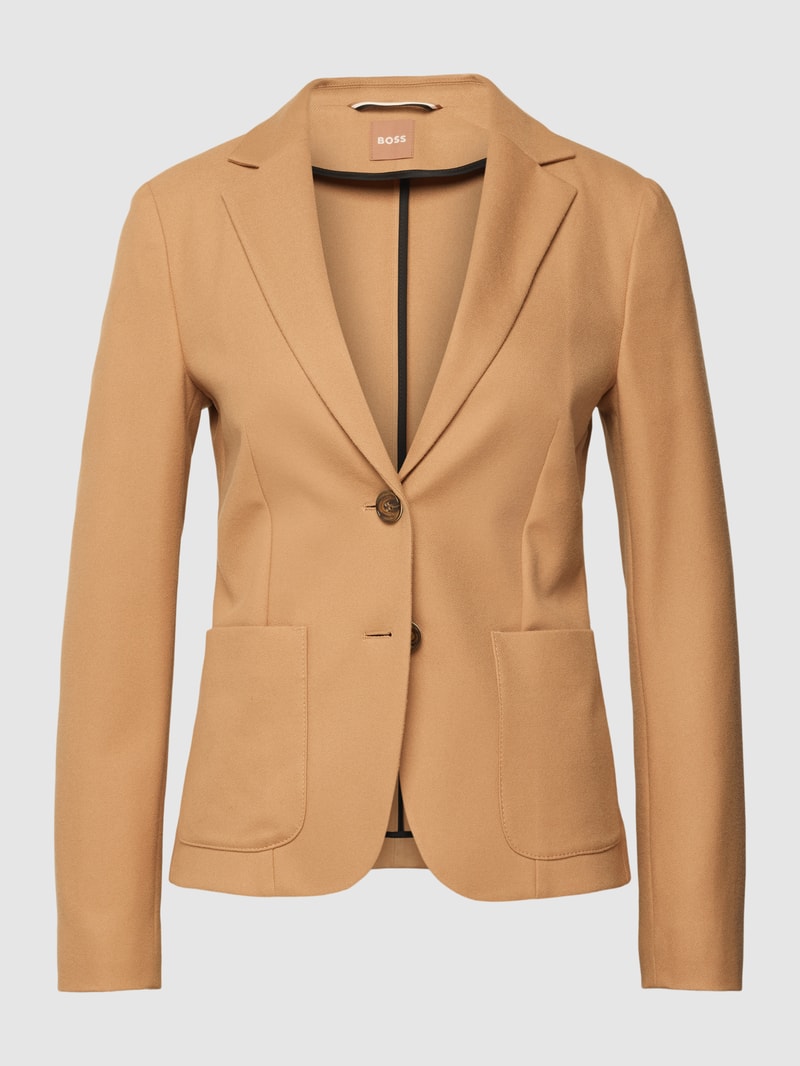 Blazer mit 2-Knopfleiste Modell 'Jonalahra' in camel