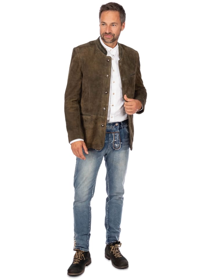 Almsach Lederjacke HE-2550-ZV91 in braun günstig kaufen