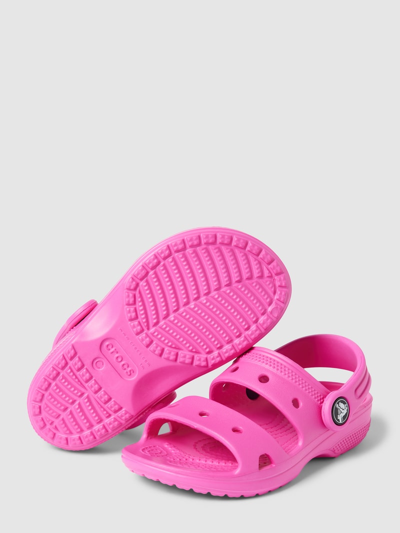 Sandale mit Label-Details Modell 'Classic' in pink