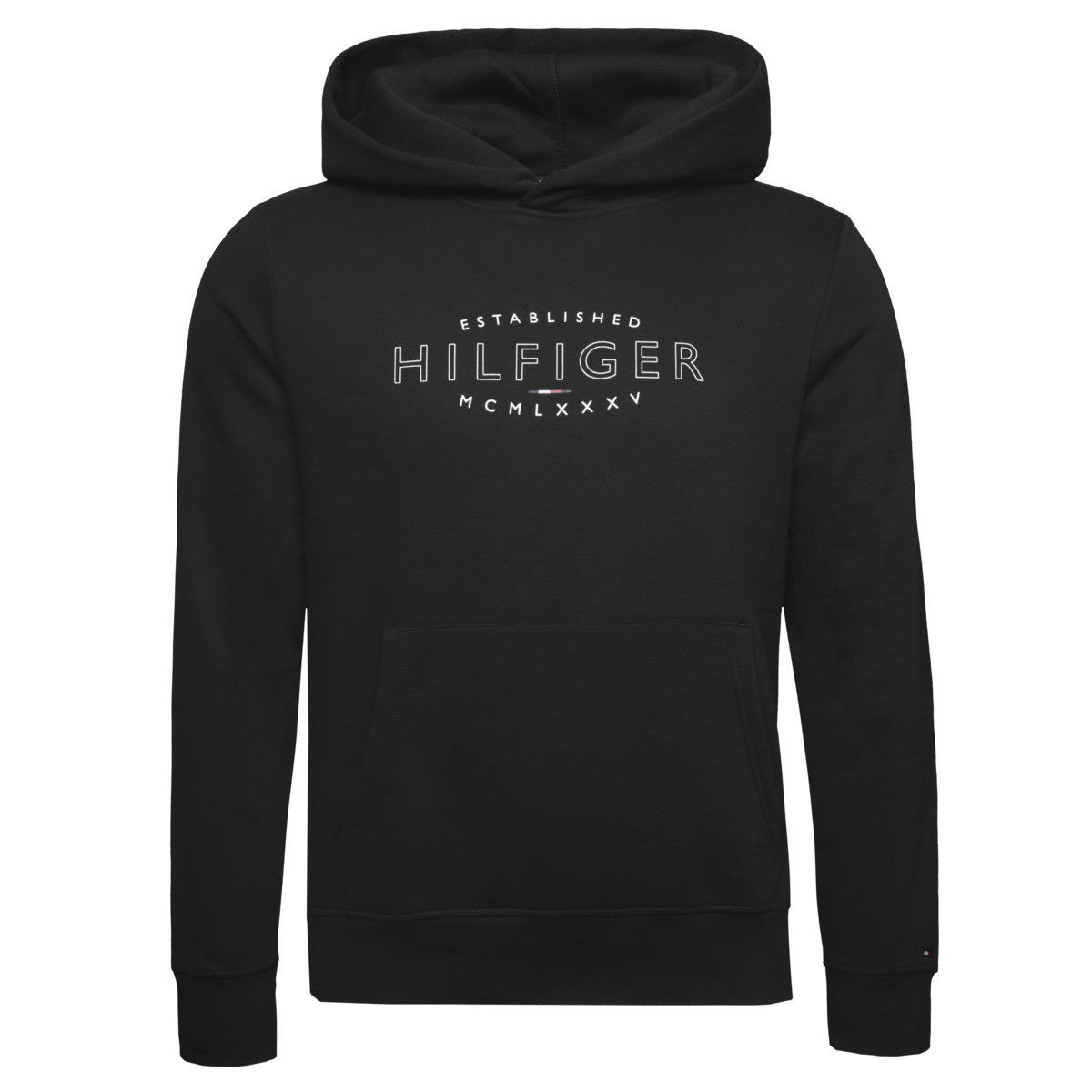 Tommy Hilfiger Hilfiger Curve Logo Kapuzenpullover schwarz