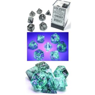 Borealis® Polyhedral Light Smoke/silver Luminary Set (7)