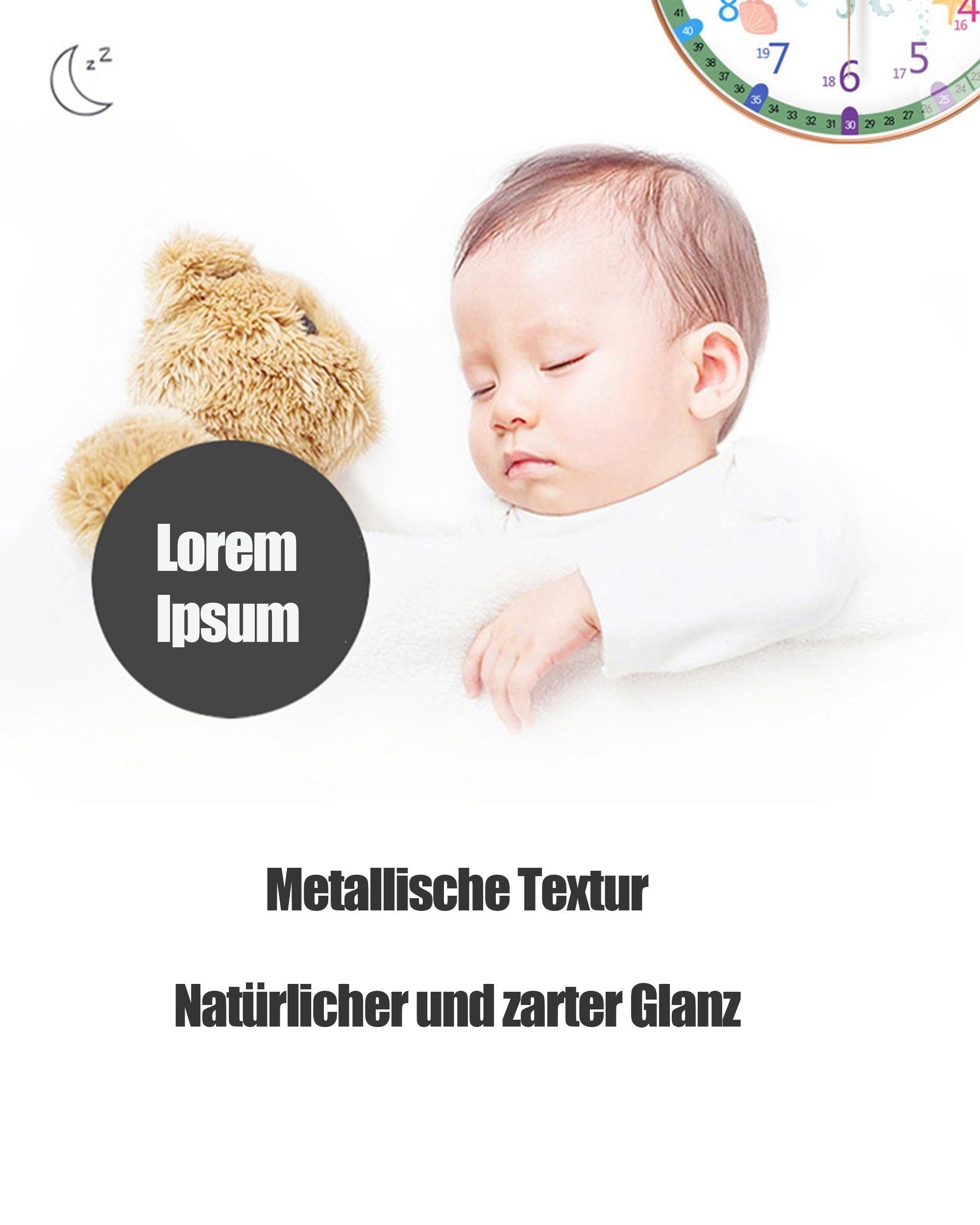KUGI Wanduhr Wanduhr Kinder- LernWanduhren - Bunte LernUhren - Analoge Wanduhren (ohne Ticken .20 cm Quartz geräuschlos Zimmer Jungen Mädchen 8 Zoll)