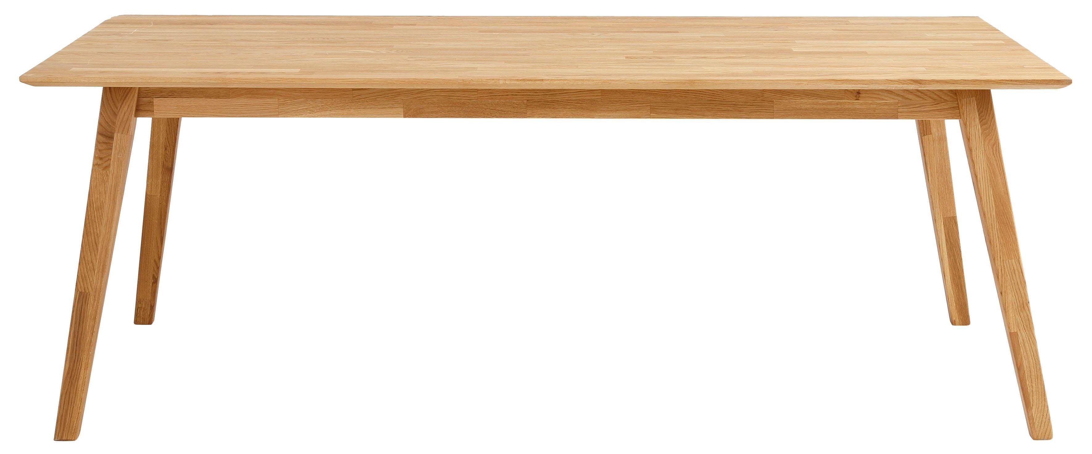 andas Esstisch Lake, Eiche massiv, Breite 150 cm, erweiterbar mit Ansteckplatten