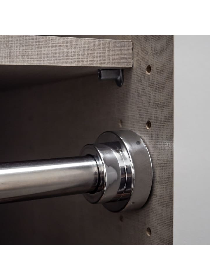 Intirilife Teleskopstange Duschstange Gardinenstange 120-220cm in 60 - 105 cm in SILBER günstig kaufen 100 cm
