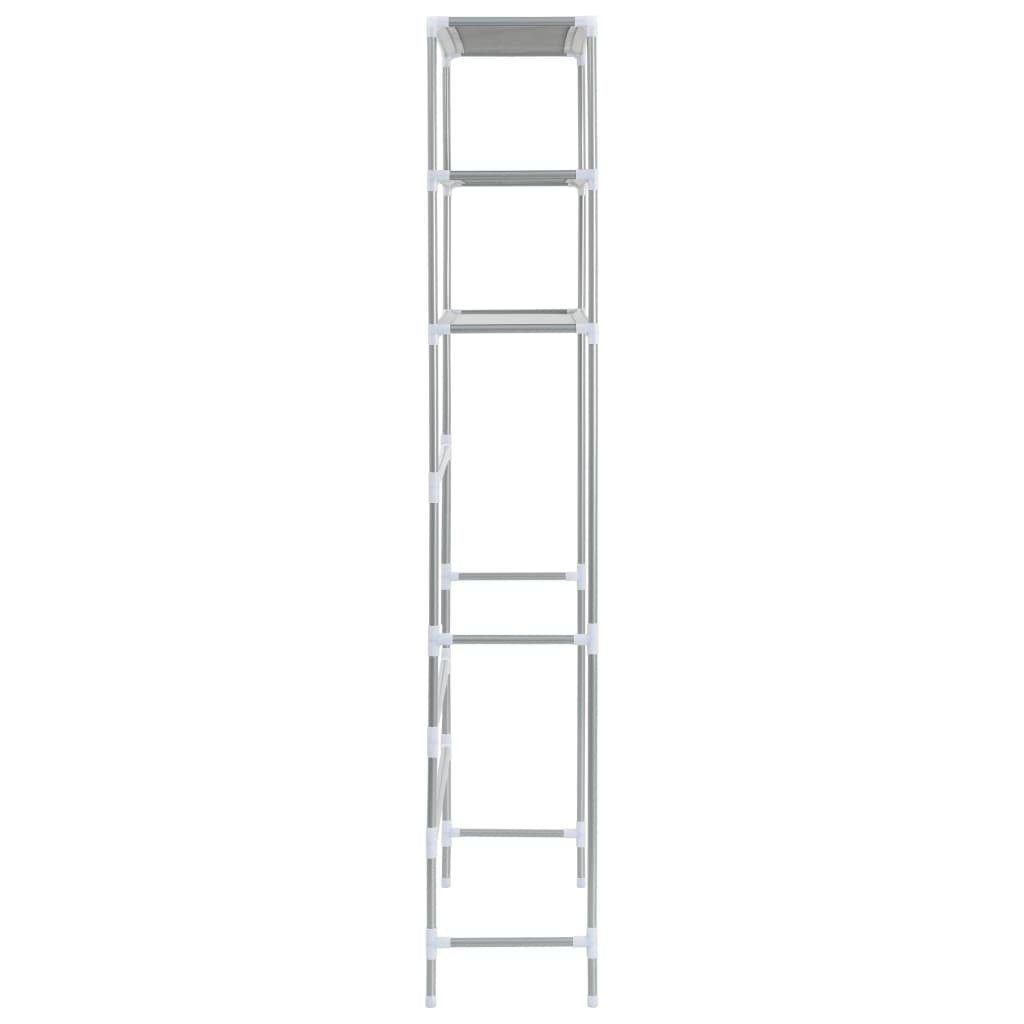 DOTMALL Waschmaschinenumbauschrank Edelstahl Waschmaschinen-Regal mit 3 Ablagen 69x28x169 cm