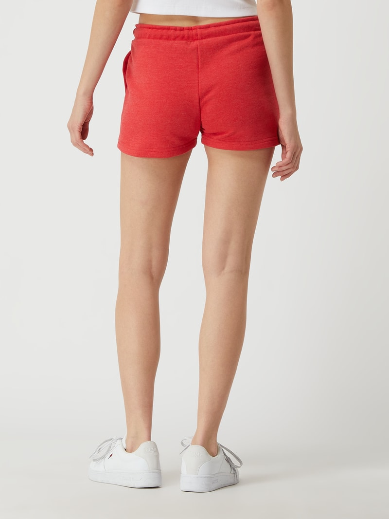 Sweatshorts aus Baumwollmischung in koralle