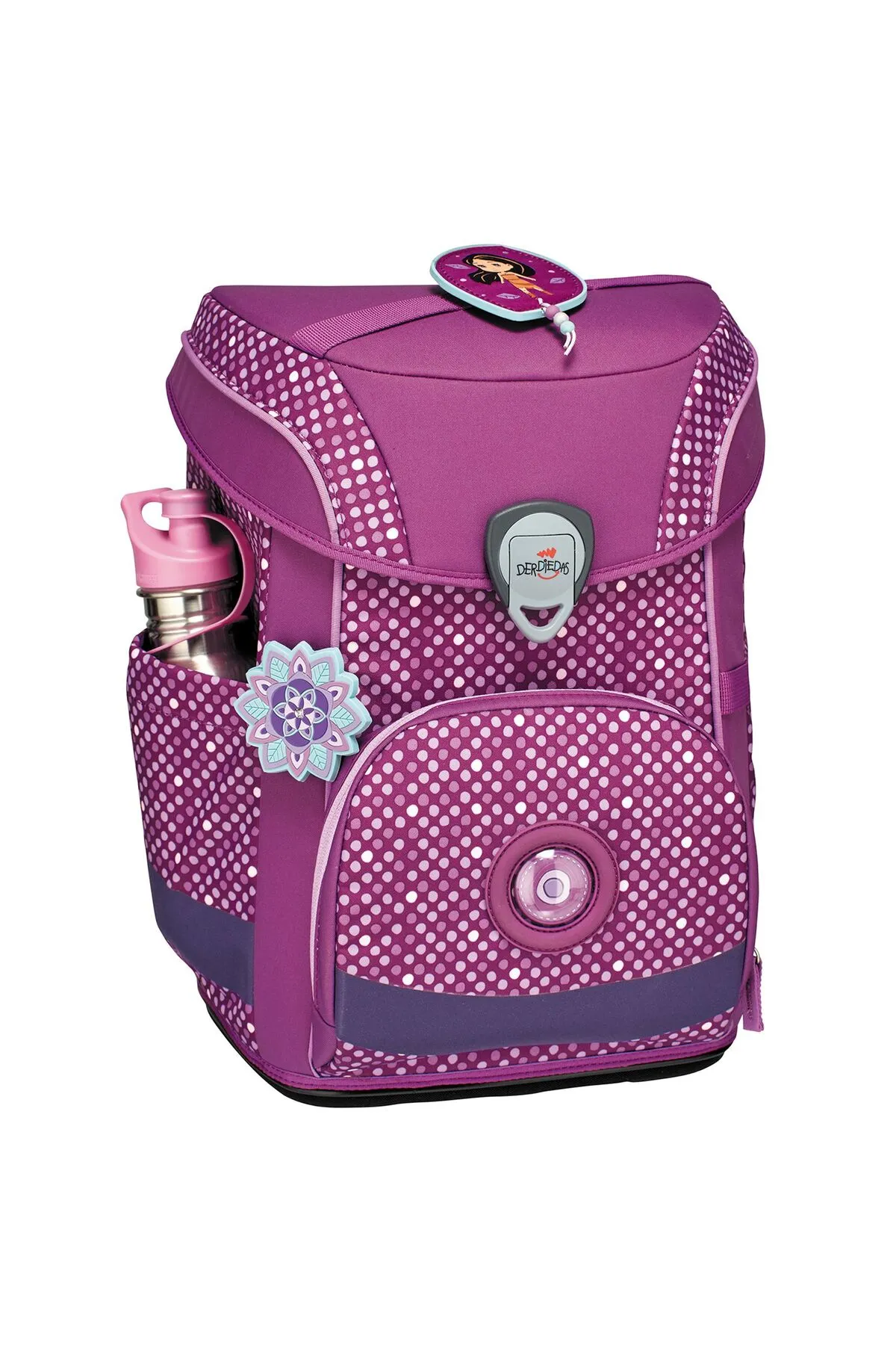DerDieDas  Schulrucksack - Lila - Unifarben