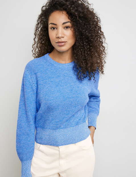 Pullover aus Baumwoll-Rippstrick