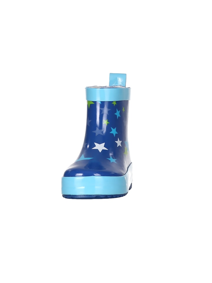 Playshoes Gummistiefel Halbschaft Sterne in Blau günstig kaufen