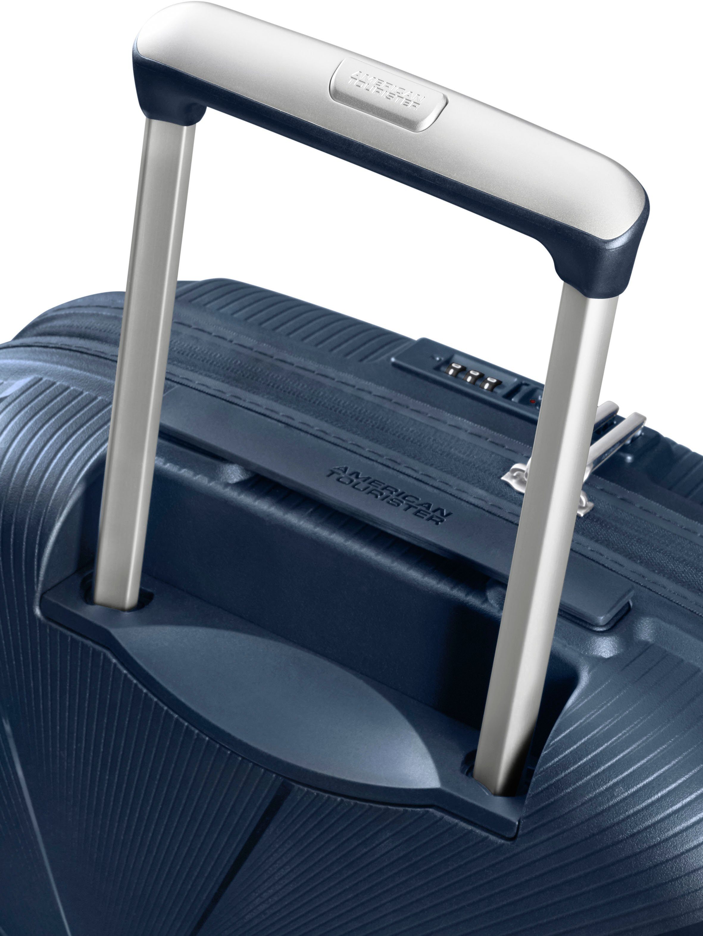 American Tourister® Hartschalen-Trolley Starvibe, navy, 55 cm, 4 Rollen, mit Volumenerweiterung; enthält recyceltes Material