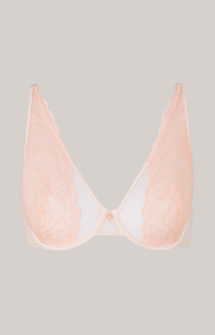Spitzen-BH mit Bügel in Apricot/Blush