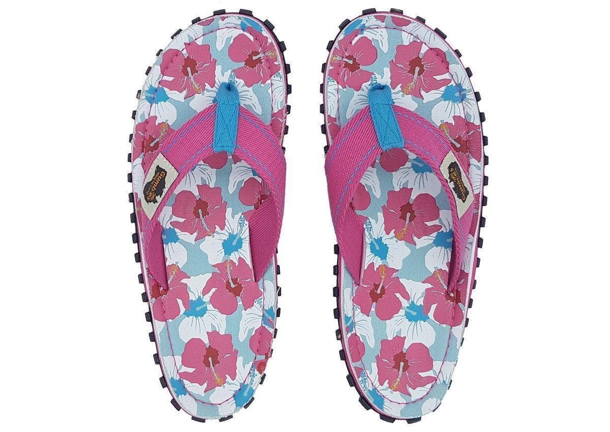 Gumbies GUMBIES Zehentrenner KULT Schlappen Sandalen Mixed Hibiscus Badesandale