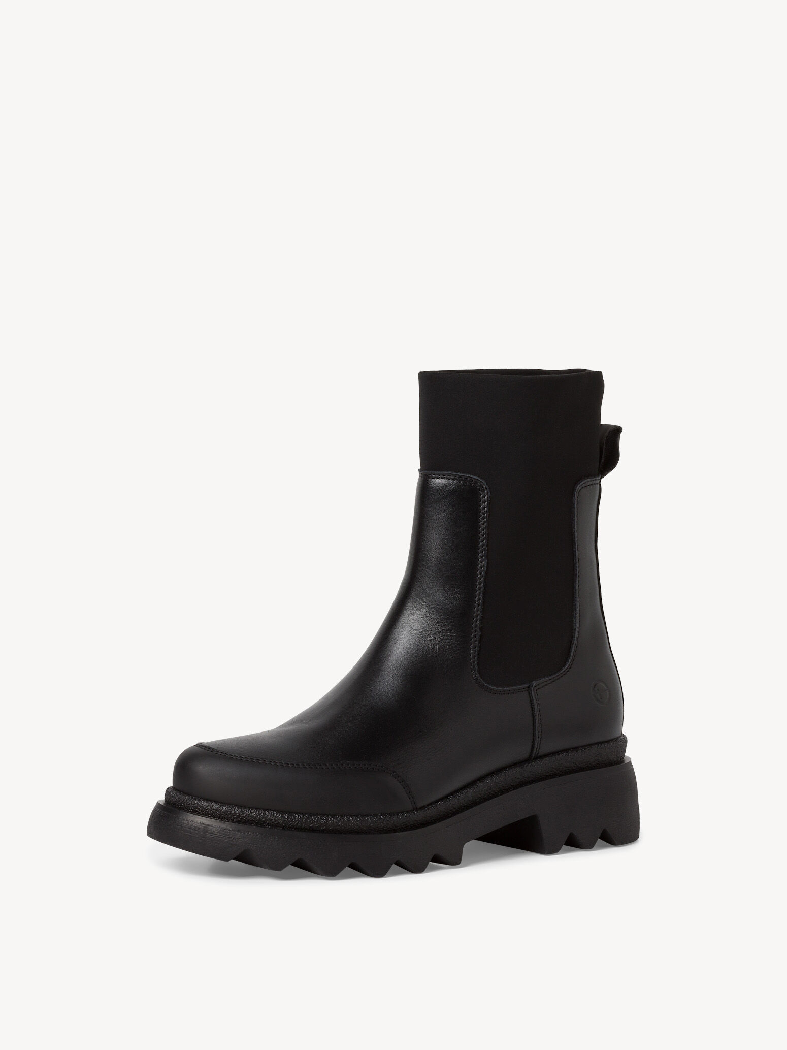 Bottine en cuir - noir