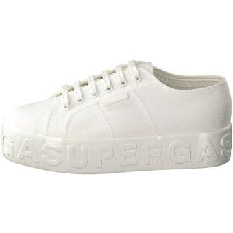 Superga Shiny 3D Lettering in weiß