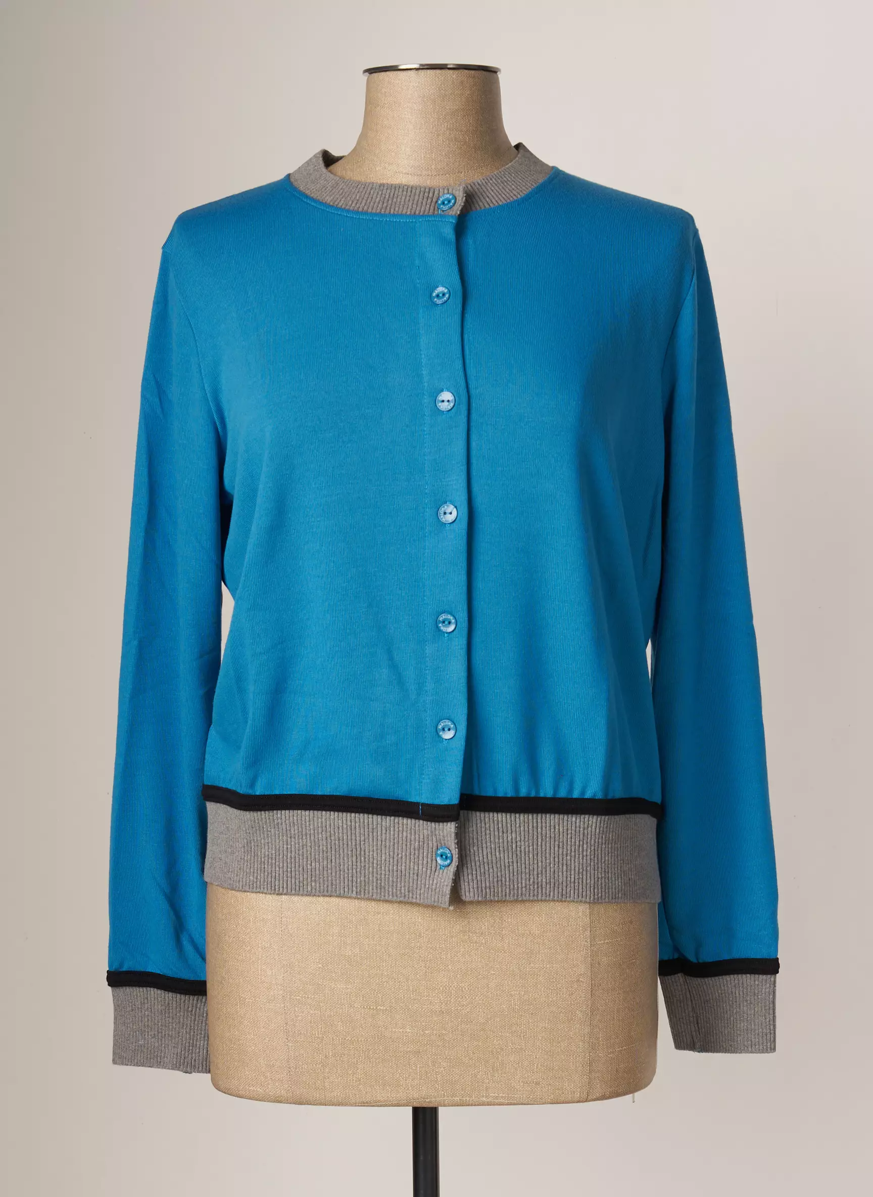 Maloka Cardigans Femme couleur bleu