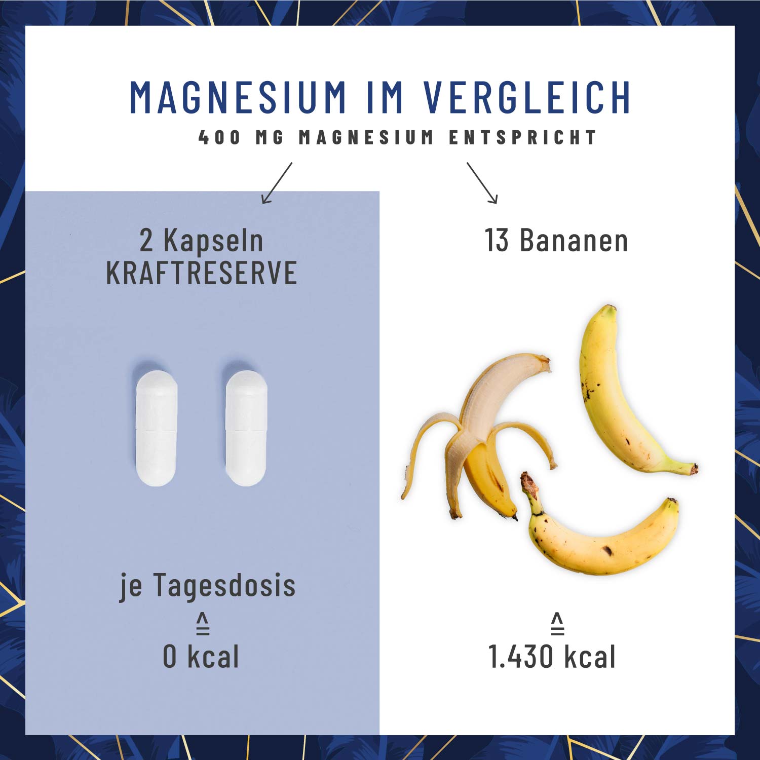 Magnesium Komplex hochdosiert - Kraftreserve - NATURTREU®