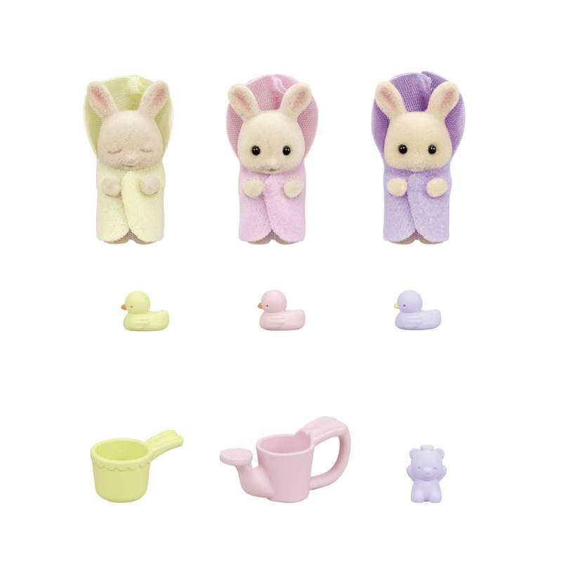 5707 Les triplés lapins crème