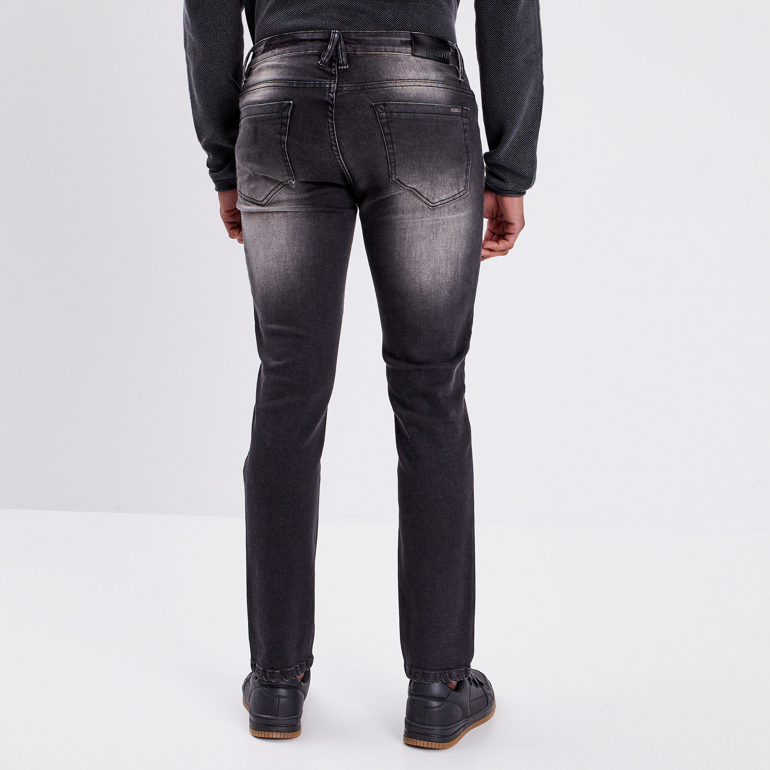 Jeans straight denim noir homme | La Halle
