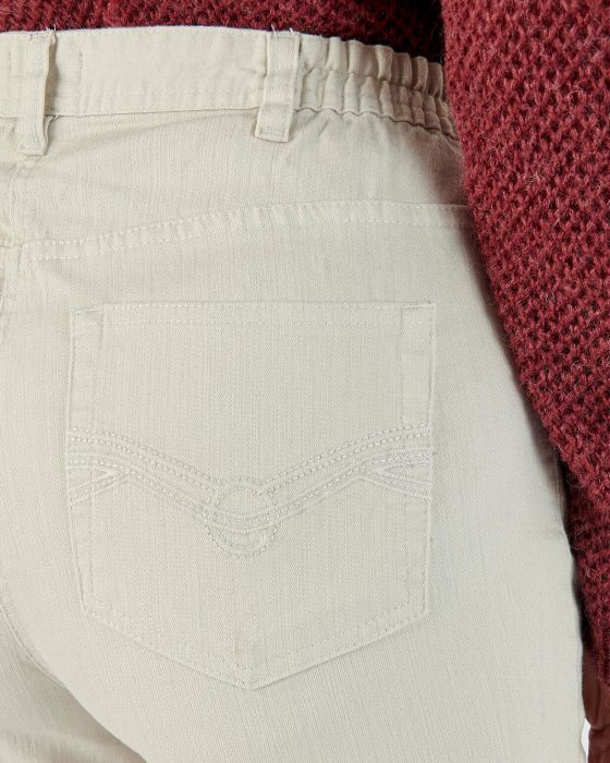 Pantalon stretch en toile, 3 statures.