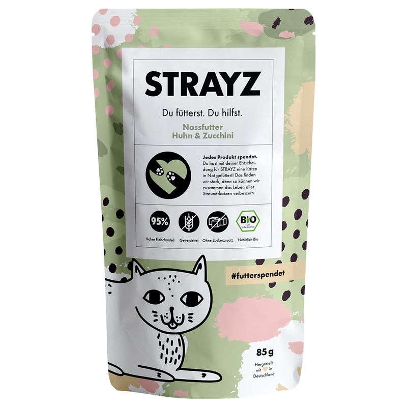 Sparpaket STRAYZ BIO Pouch 12 x 85 g zu TOP-Preisen