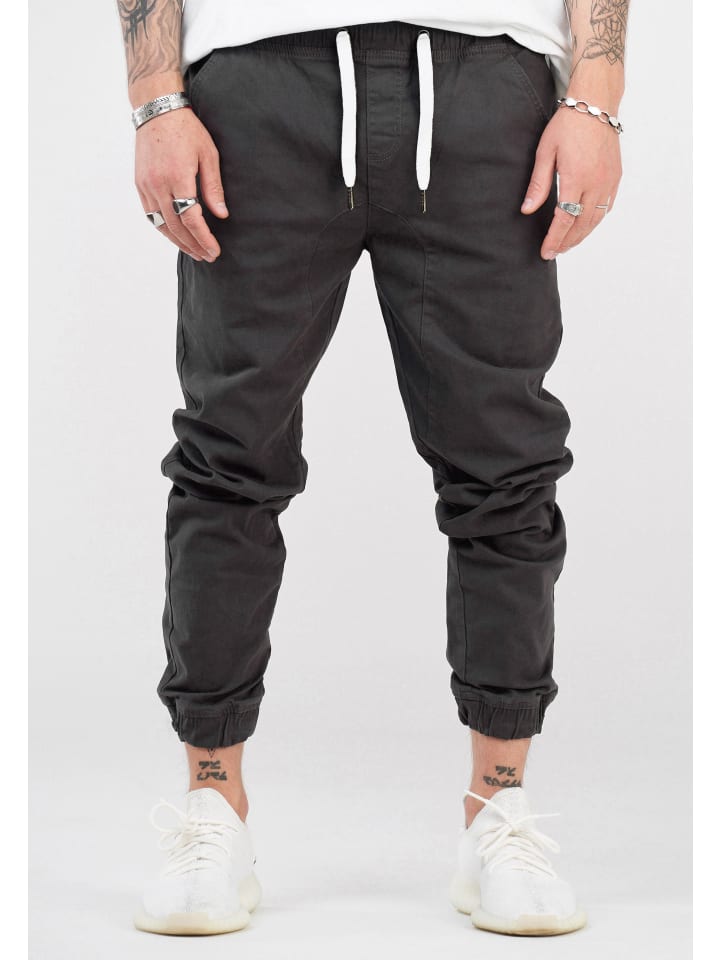 SOULSTAR Chino-Jogger - MPNOWRA Jogger-Hose Jeanshose Stoffhose in Dunkelgrau günstig kaufen