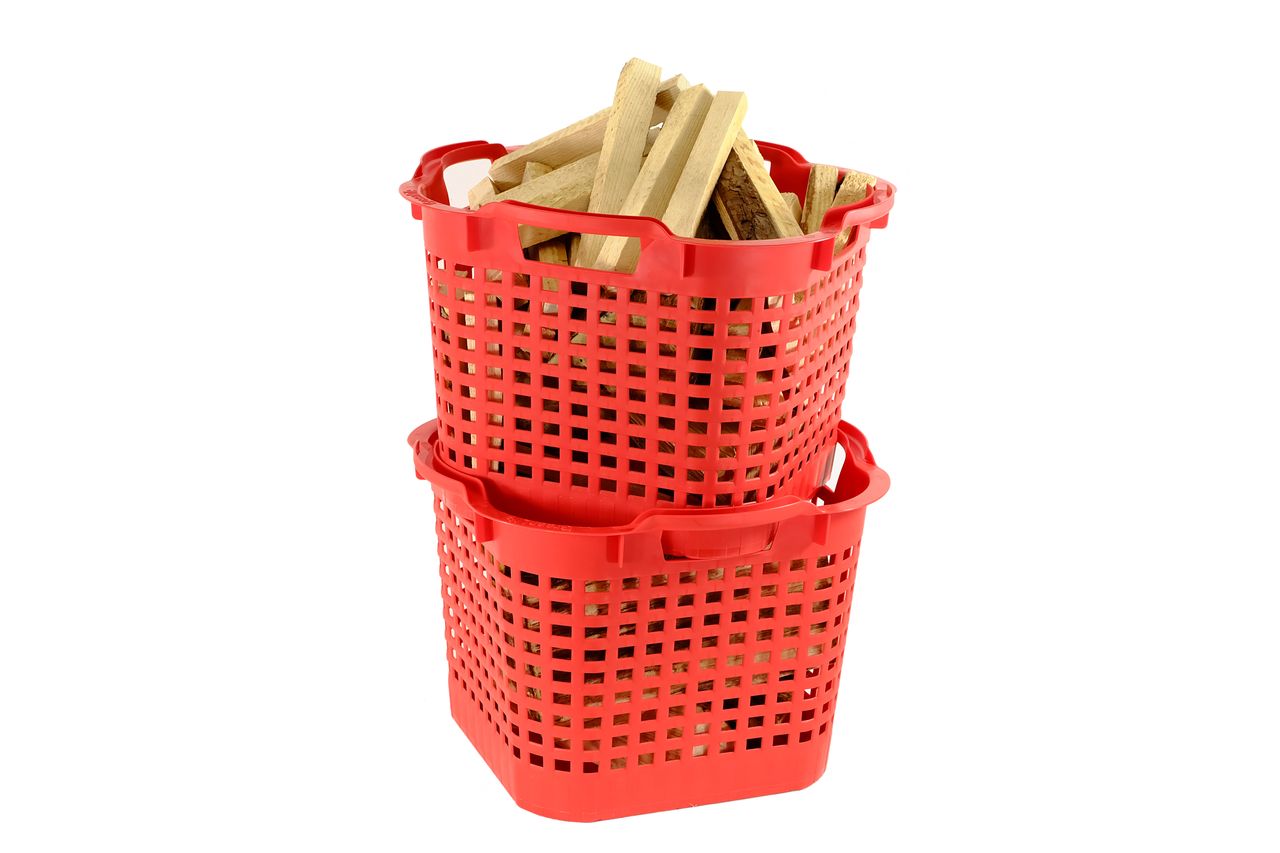 GreenLife Uni-Korb 25 kg, 10 Stück, drehstapelbar, rot