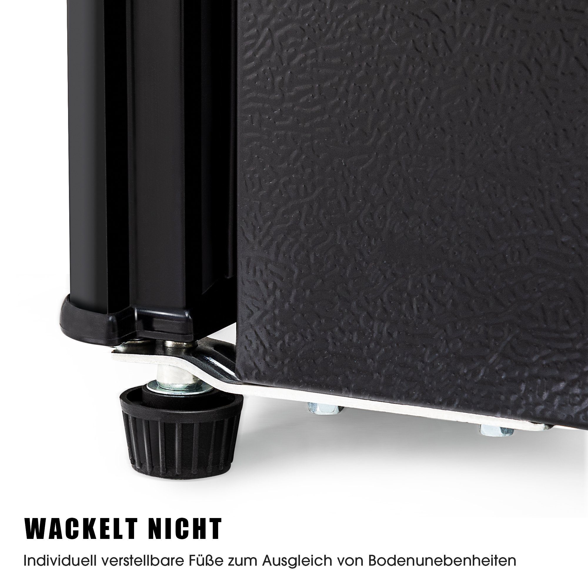 Merax Table Top Kühlschrank mit Gefrierfach, LED-Beleuchtung, Kühl- und Gefrierfunktion BCD-86A, 87 cm hoch, 42 cm breit, Mini Kühlschrank mit Doppeltür, 60 L, freistehend und klein