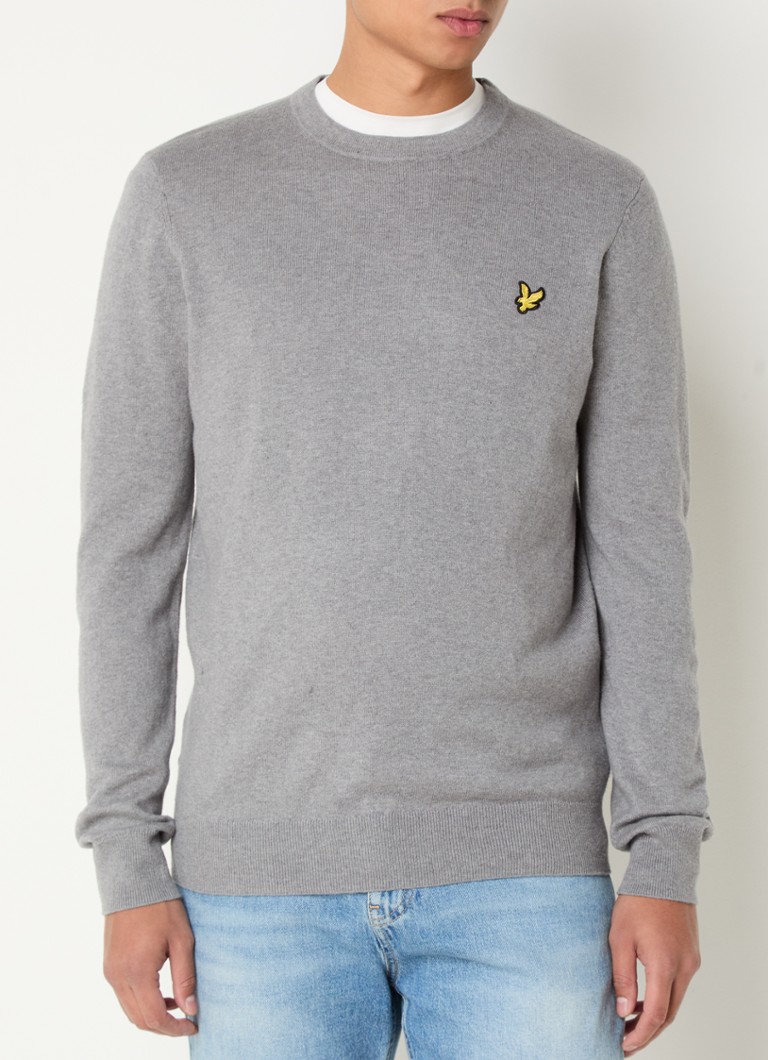 Lyle & Scott Finstrikket genser i merinoullblanding